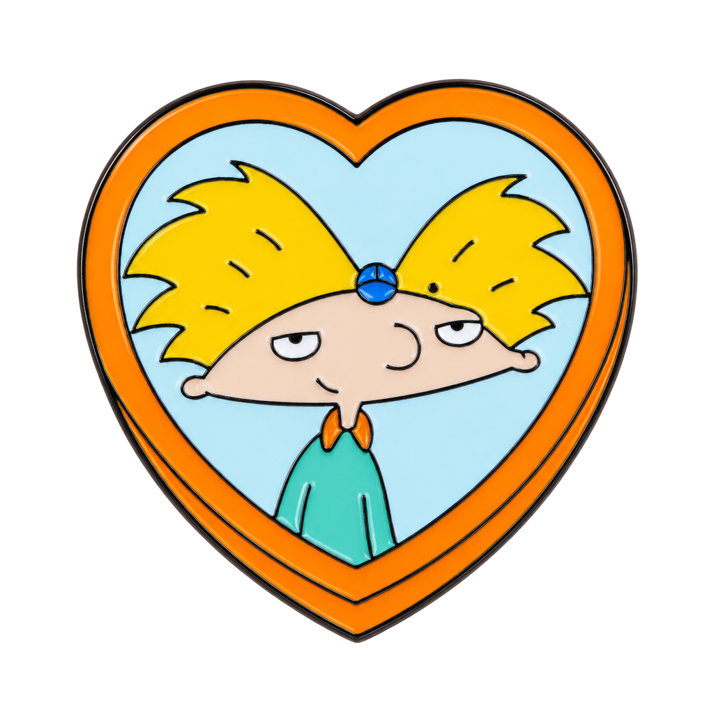 Nickelodeon Hey Arnold Helga Locket Enamel Pin 1