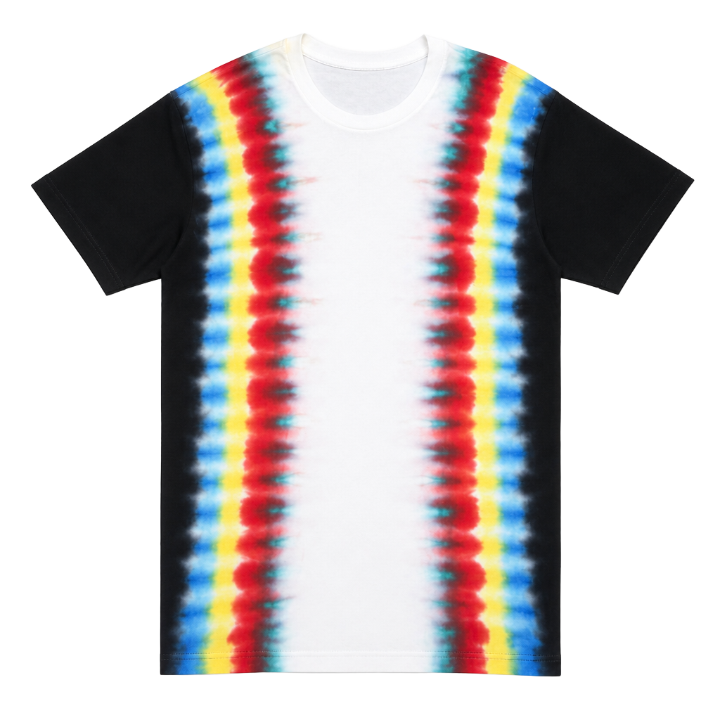 Michael Lauren Rainbow Tie-Dye Short Sleeve T-Shirt 1