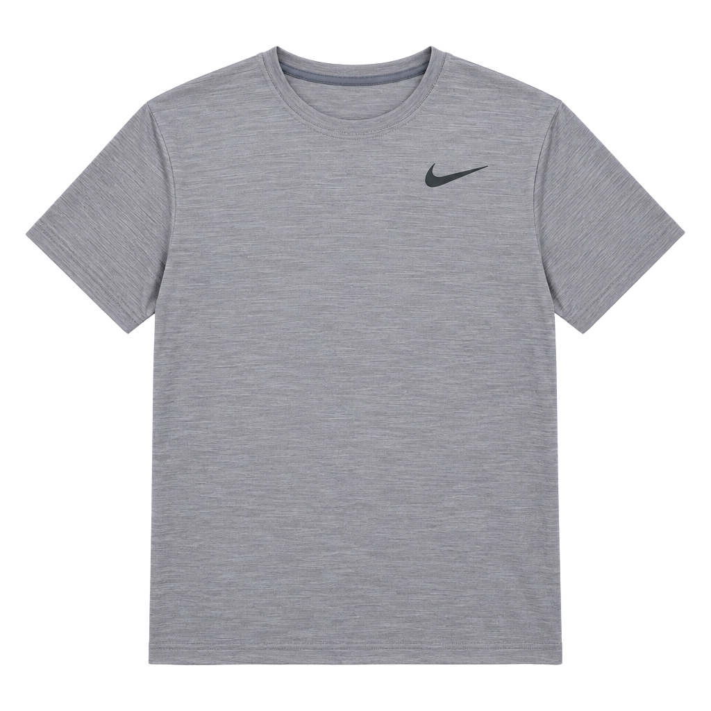 Nike Dri-FIT T-Shirt Size L Gray Athletic Workout Top 1