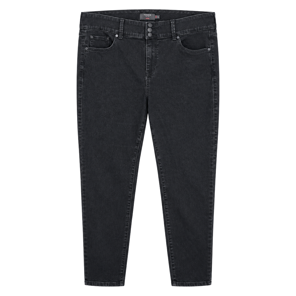 Torrid Super Soft Jegging Size 20S Black High Rise Triple Button 1