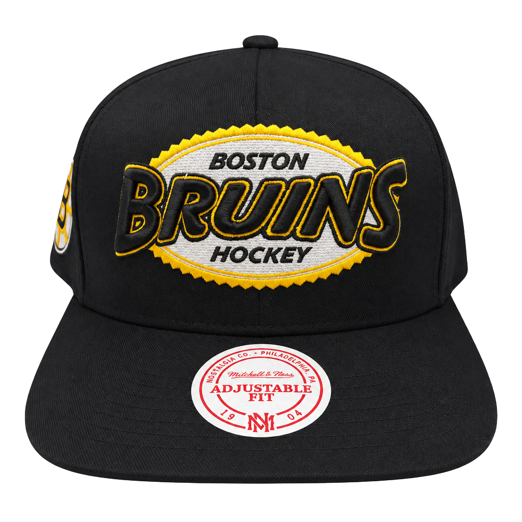 Mitchell & Ness Boston Bruins NHL Snapback Hat Adjustable 1