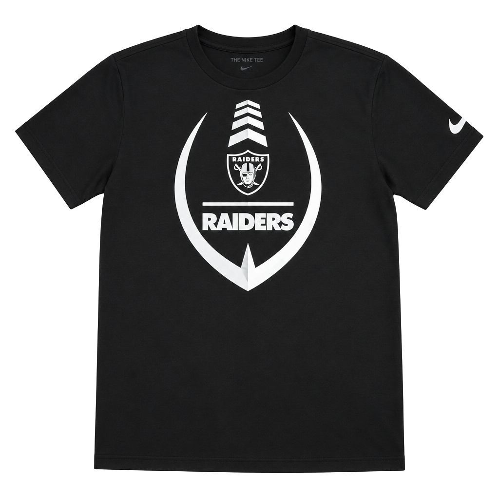 Nike Las Vegas Raiders Dri-Fit Long Sleeve T-Shirt Black M 1