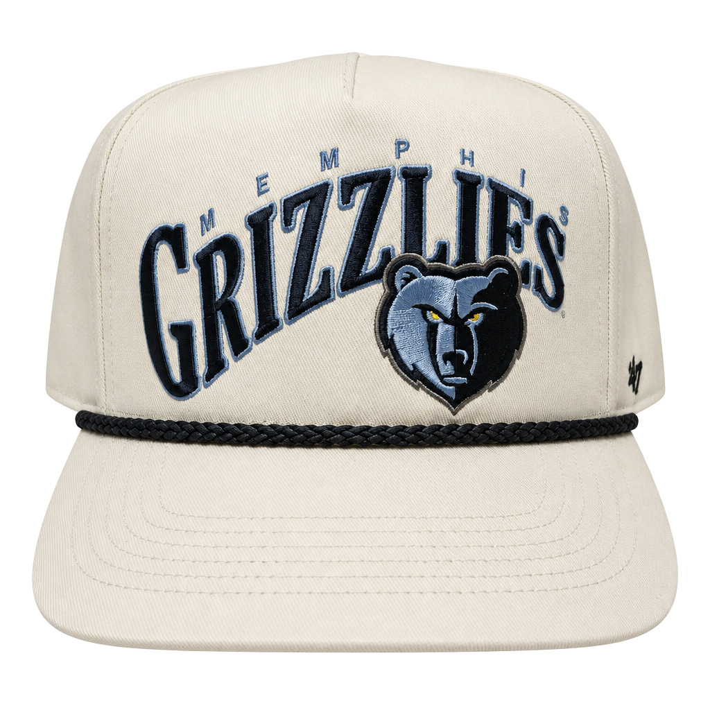 '47 Memphis Grizzlies Hitch Snapback Hat White 1