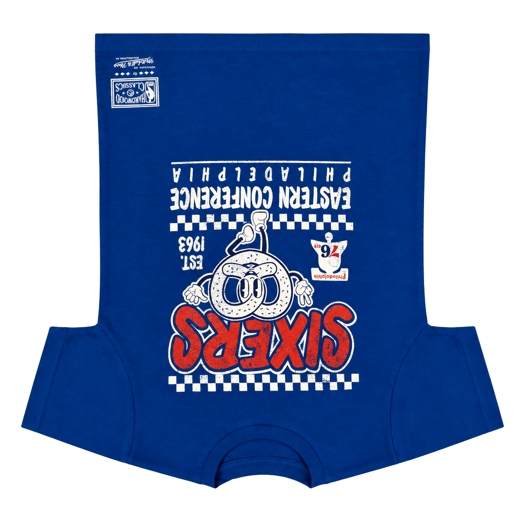Youth Mitchell & Ness Philadelphia 76ers T-Shirt Size M Blue Graphic 1