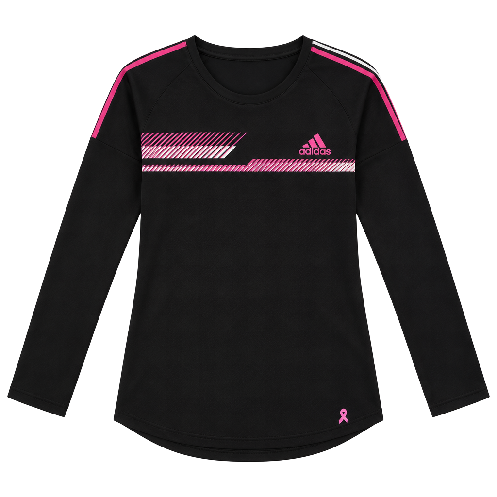 Adidas Climalite Breast Cancer Awareness Long Sleeve Shirt Size M 1