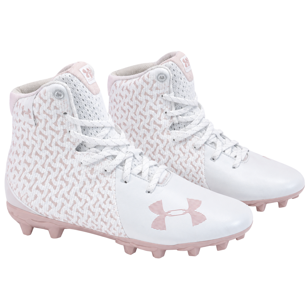 Brand New Under Armour Cleats White Rose Gold (woman’s 8) 1