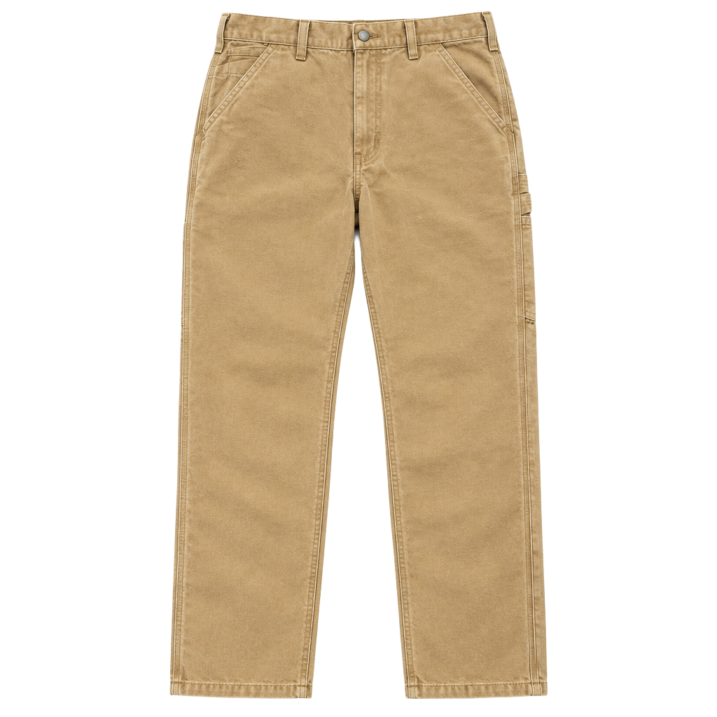 Vintage Carhartt B11 BRN Washed Duck Work Dungaree Carpenter Pants 31x32 1