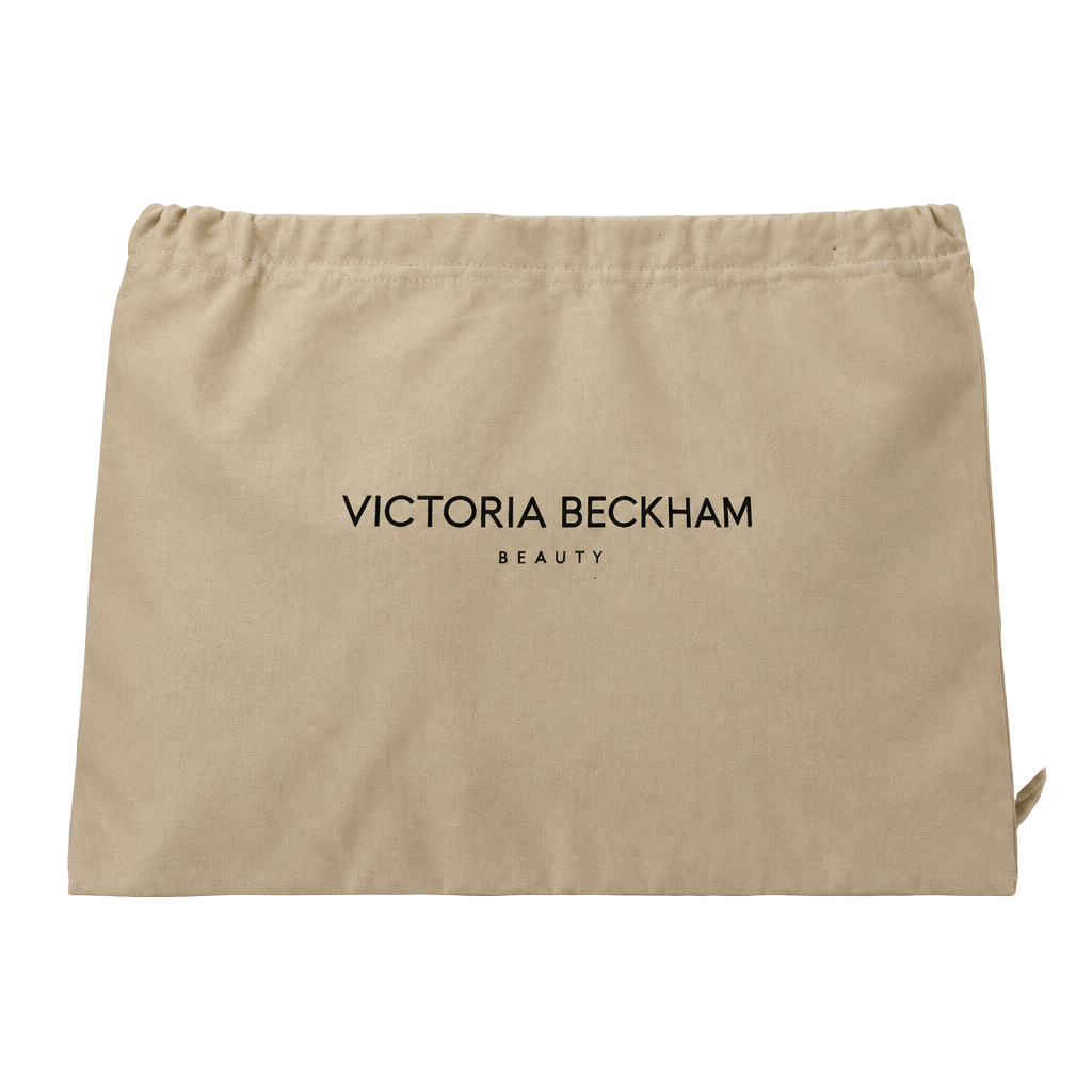 Victoria Beckham Beauty White Canvas Drawstring Dust Bag Makeup Pouch 1