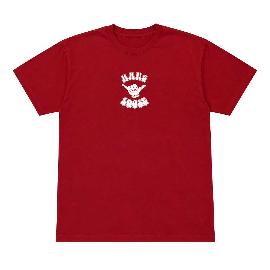 Early 2000s Steve & Barry's Hang Loose T-Shirt Size XXL Red Graphic 1