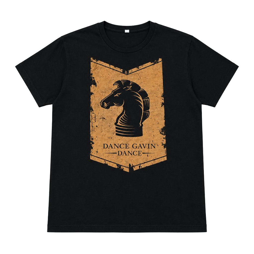 Early 2000s Y2K Dance Gavin Dance Black Knight Graphic Band T-Shirt 1