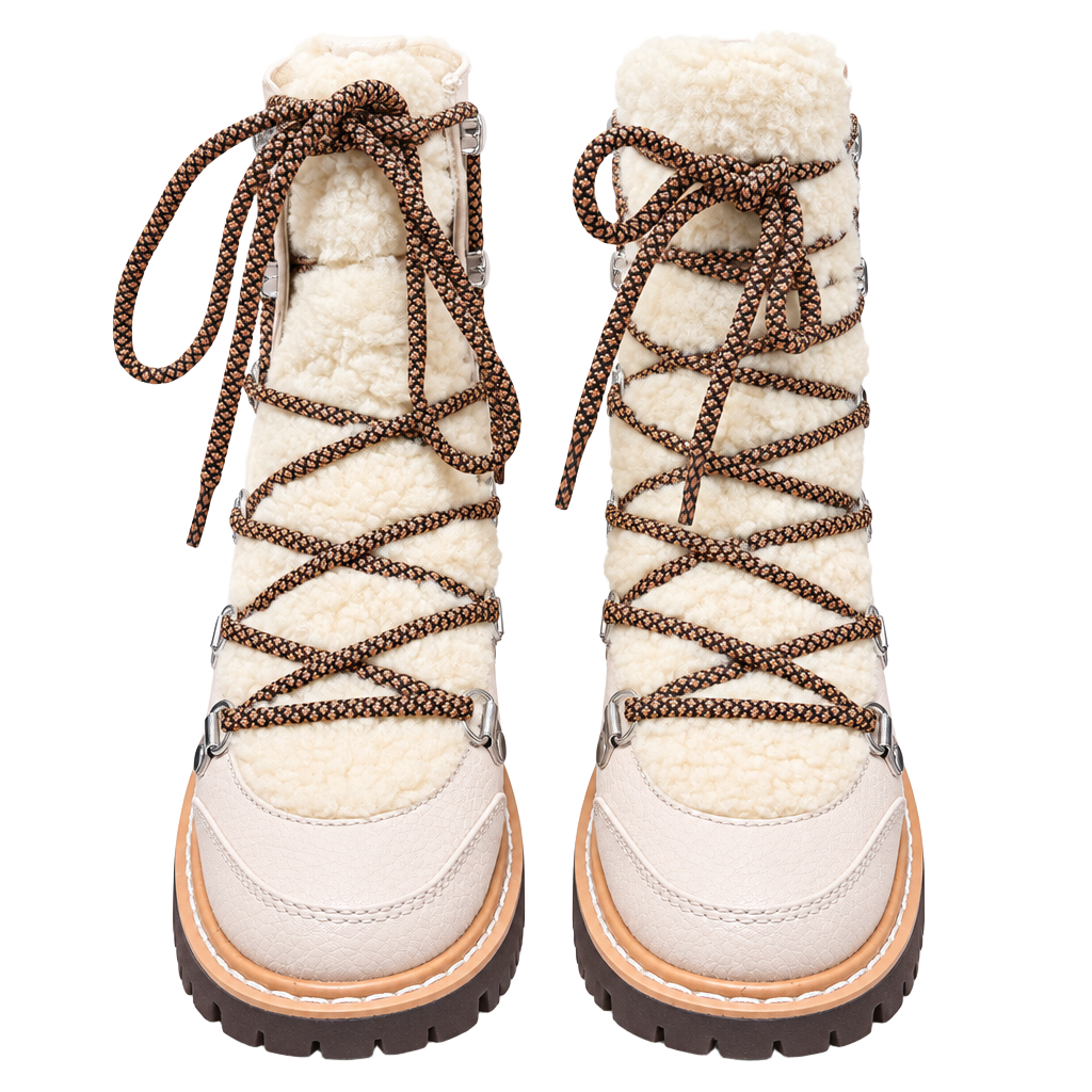 The Drop Women’s Caleb Hiking Boot Size 5.5 Bone Sheepskin Shearling 1