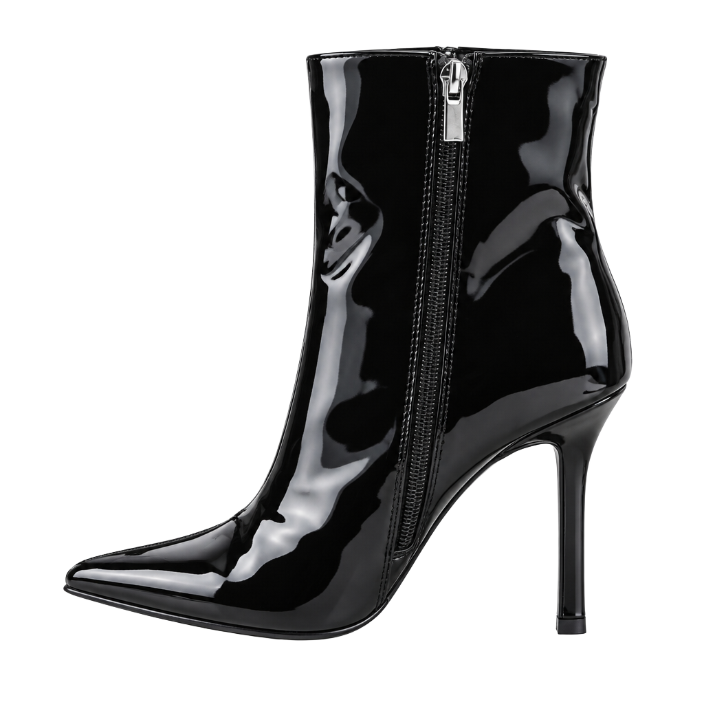 The Drop Gail Stiletto Ankle Boot Size 9 Black Patent 1