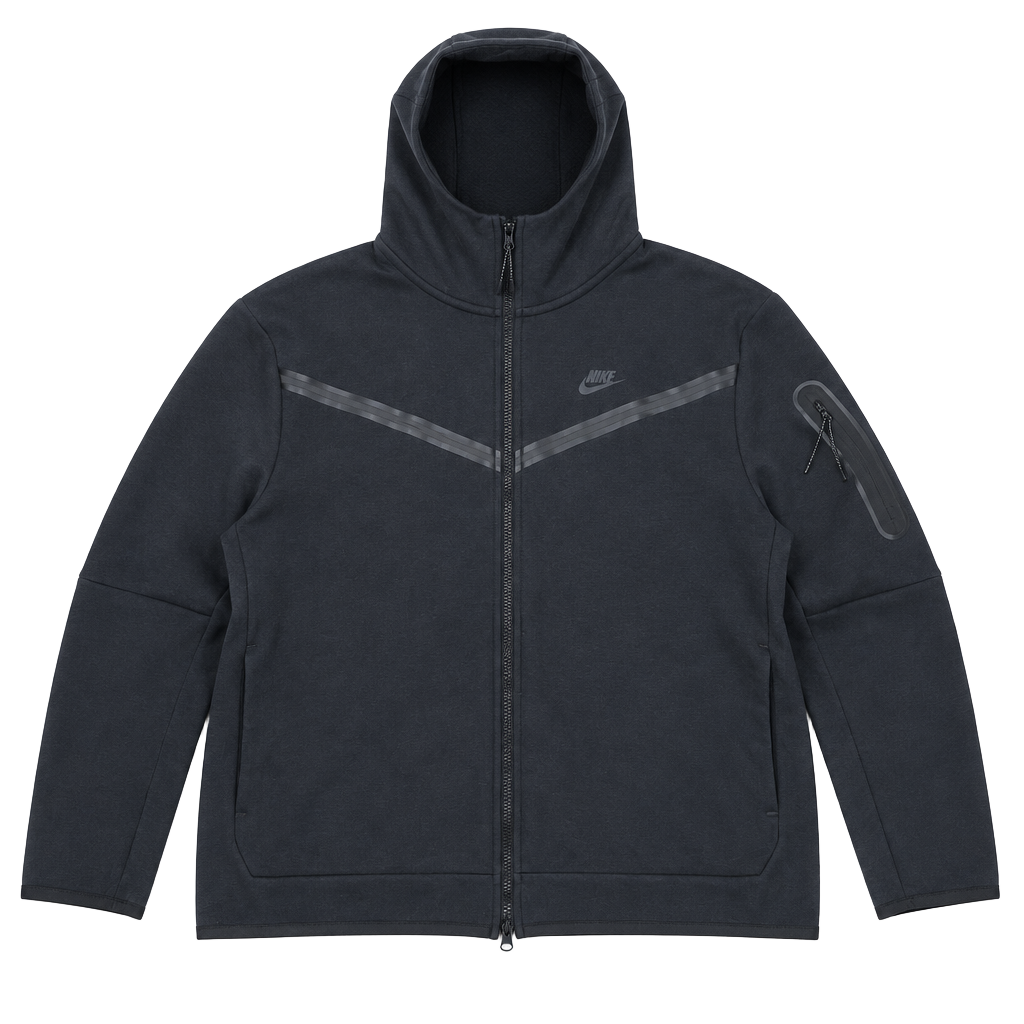 Nike Tech Fleece Full-Zip Hoodie Size XXL Black Jacket 1