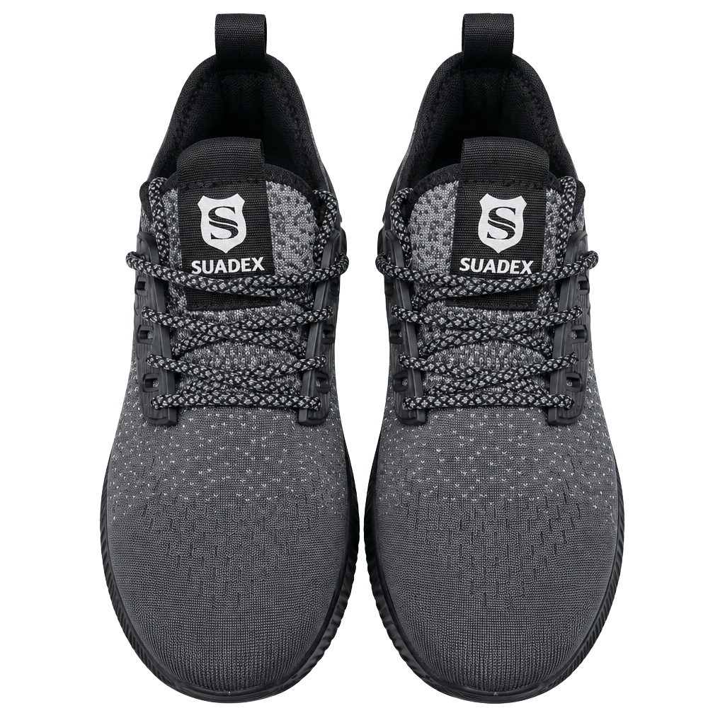SUADEX Speed Men's Steel Toe Work Safety Shoes - Grey/Black, Size 6.5 (NWOT) 1