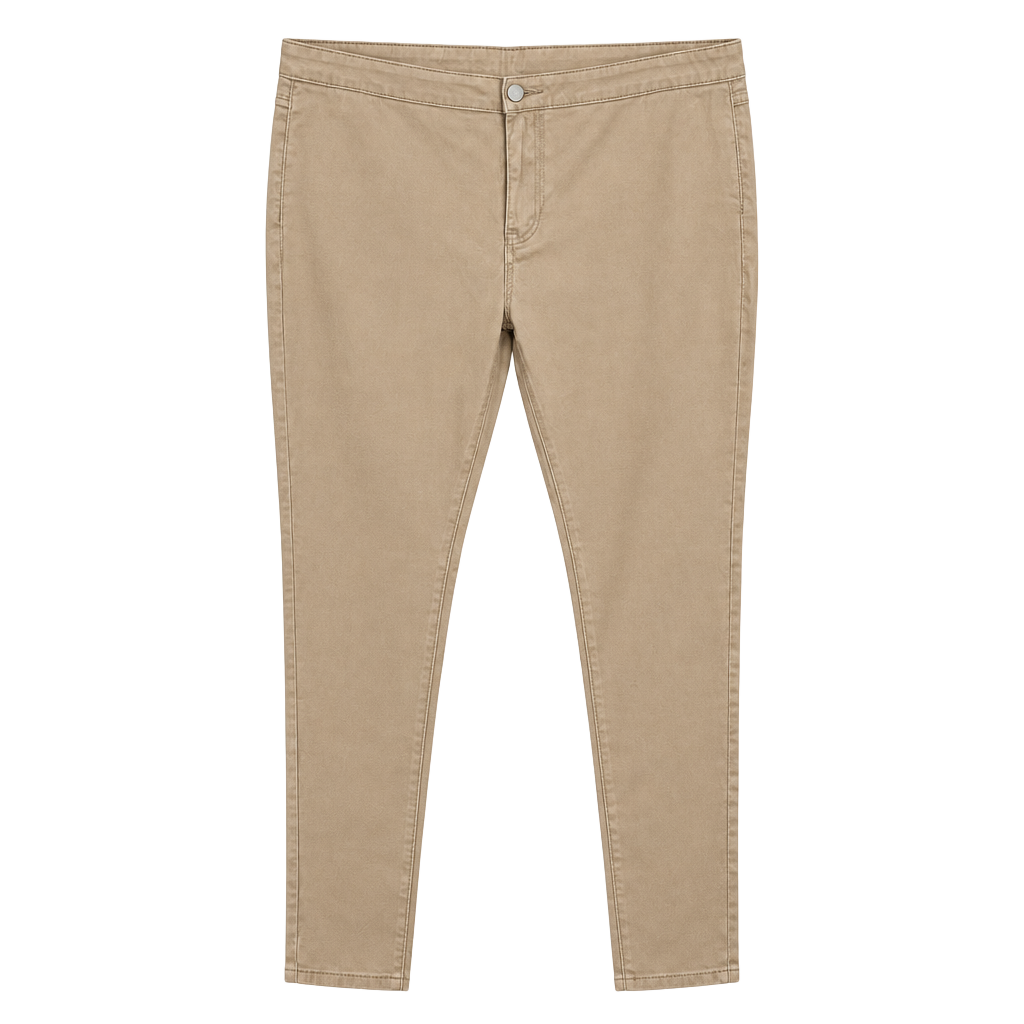 Slim Ankle Pants Beige Size XXL 1