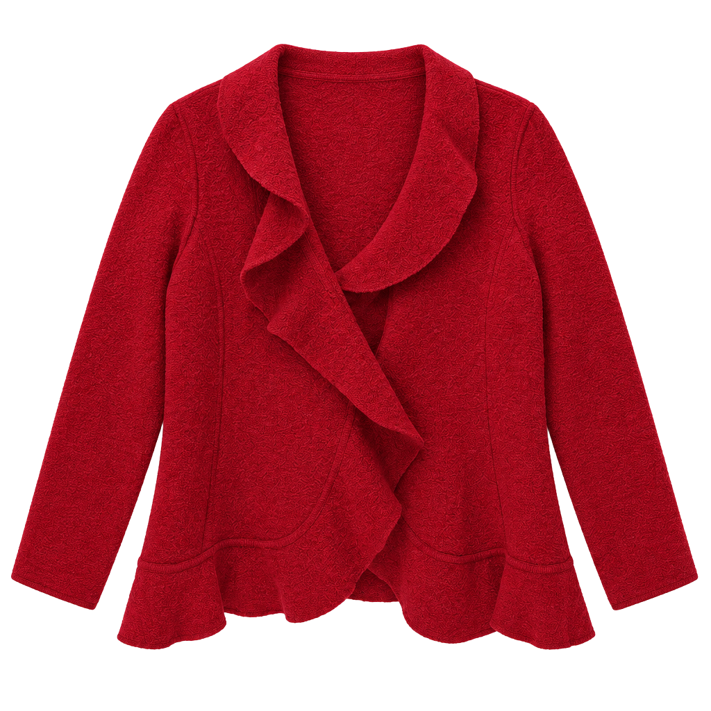 Jones New York Collection Woman Jacket Size 1X Red 100%Wool 1