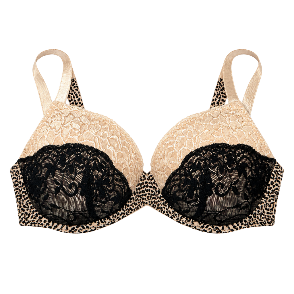 Maidenform Body Embrace Underwire Bra 36C Nude Leopard Print 1