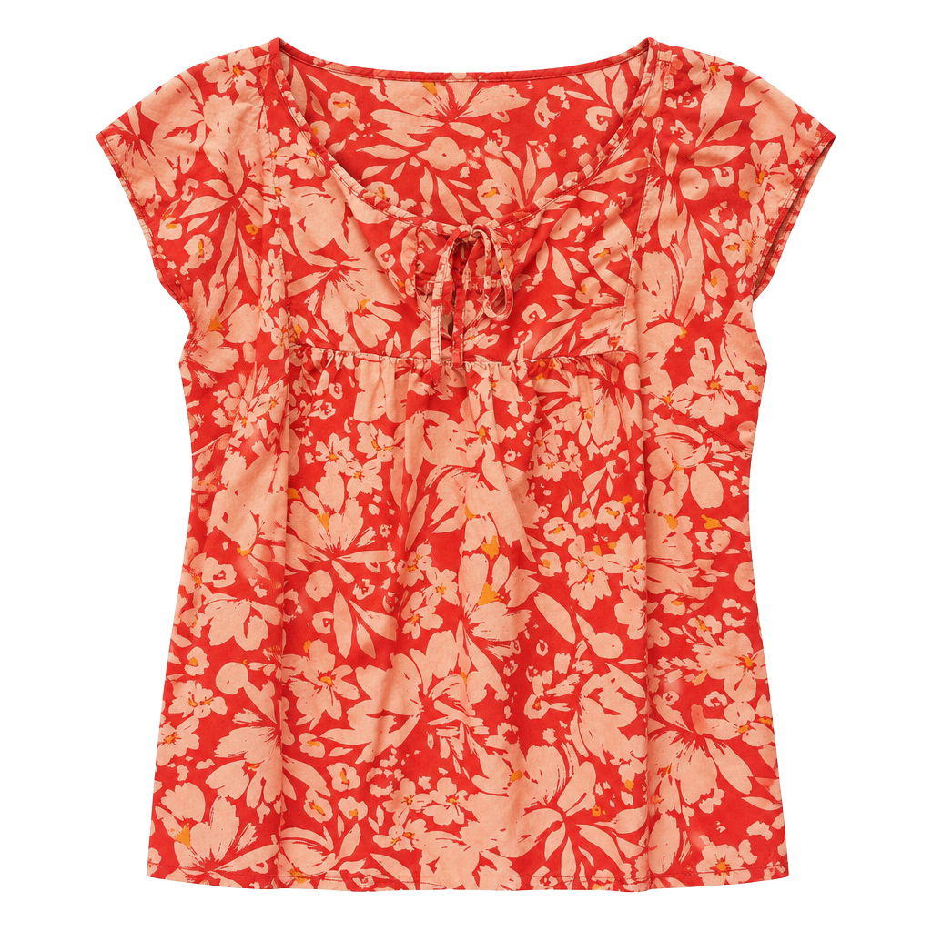 Gap Floral Blouse Size XXL Red 1