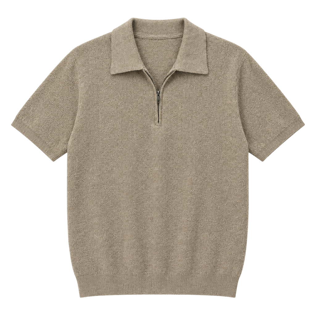 Magaschoni Zip Polo Sweater Size M 1
