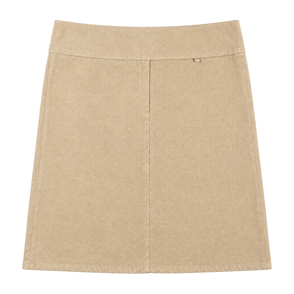 Rag Mini Skirt Brown Cotton Size 8 1