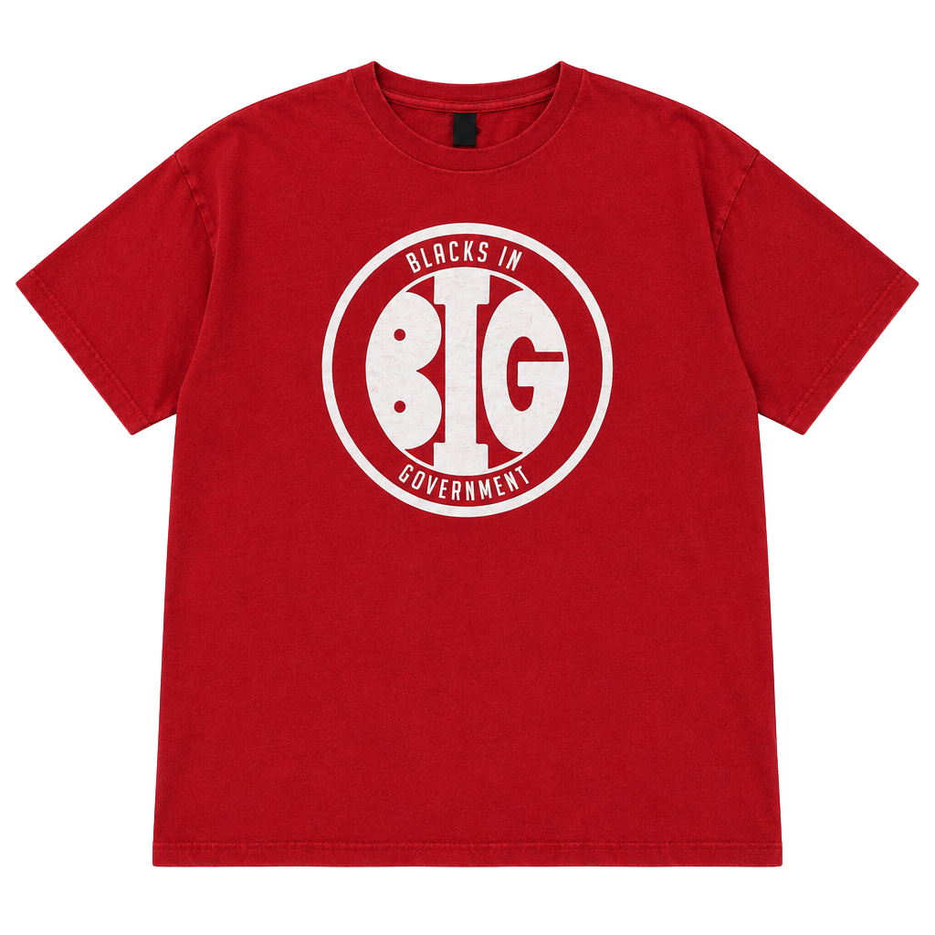Blacks In Government T-Shirt Red 1