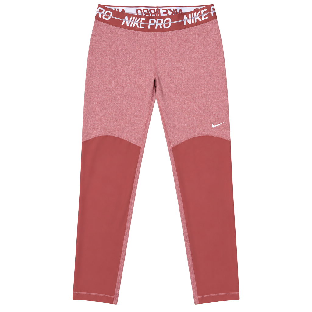 Nike Pro Dri-FIT Women’s Mesh Panel Leggings Small Burnt Orange Terracotta 1