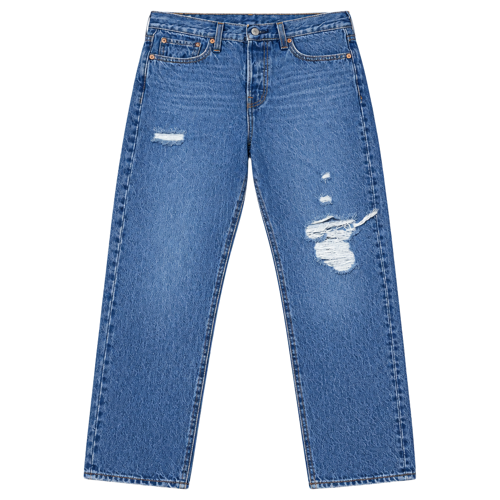 Levi’s Premium Wedgie Straight Jeans Women’s 28x27 High Rise Distressed Blue 1