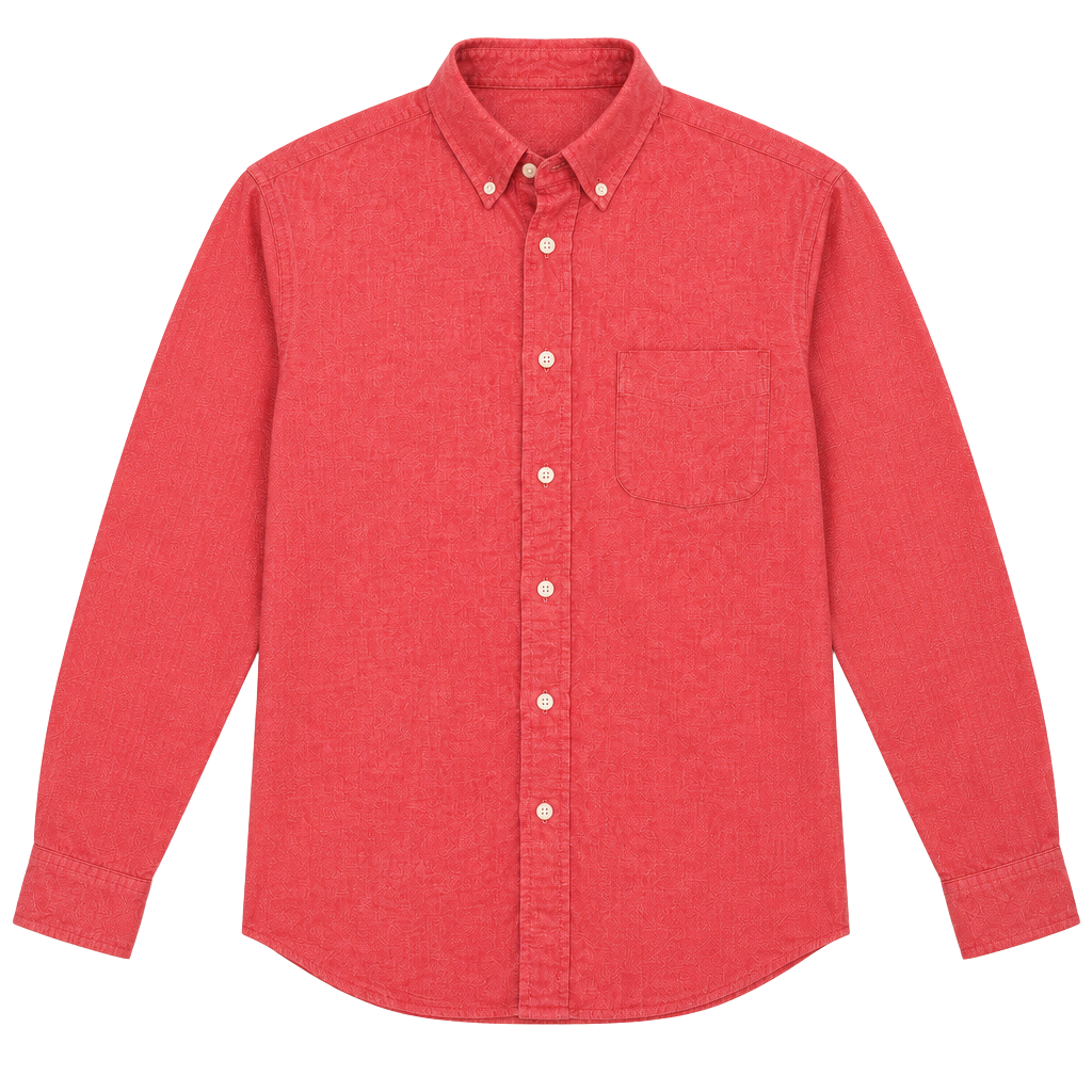 NWT J.Crew Men’s XL Slim Oxford Shirt Red 100% Cotton Button Down Preppy 93810 1