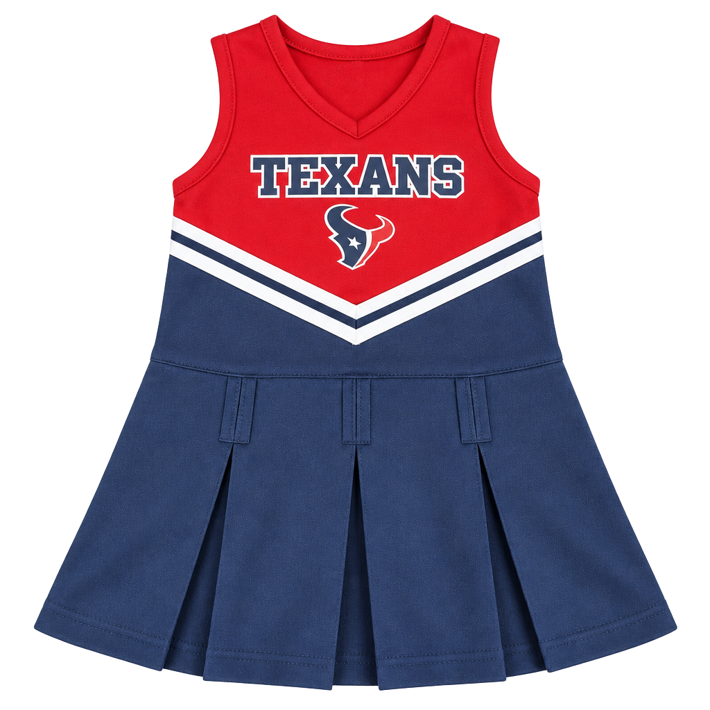 NFL Team Apparel Houston Texans Girls Dress 2T Red Blue White NFL 1