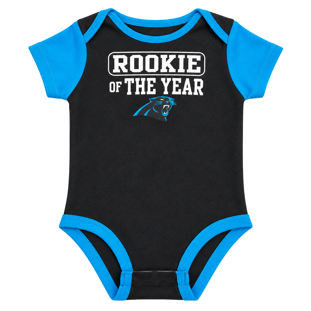 NFL Team Apparel Carolina Panthers Rookie of the Year Bodysuit 18M 1