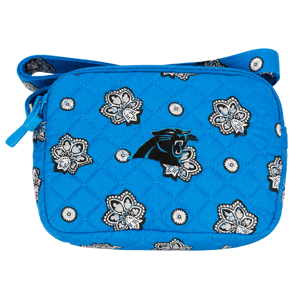 Women's Vera Bradley Carolina Panthers Small Stadium Crossbody Bag 1