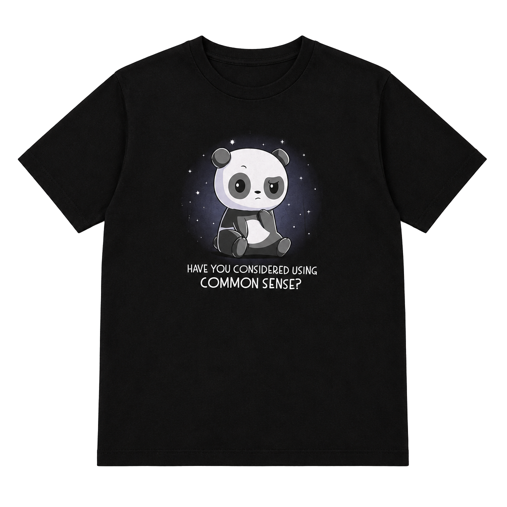 Live And Tell Have You Considered Using Common Sense Panda T-Shirt Size 3XL 1