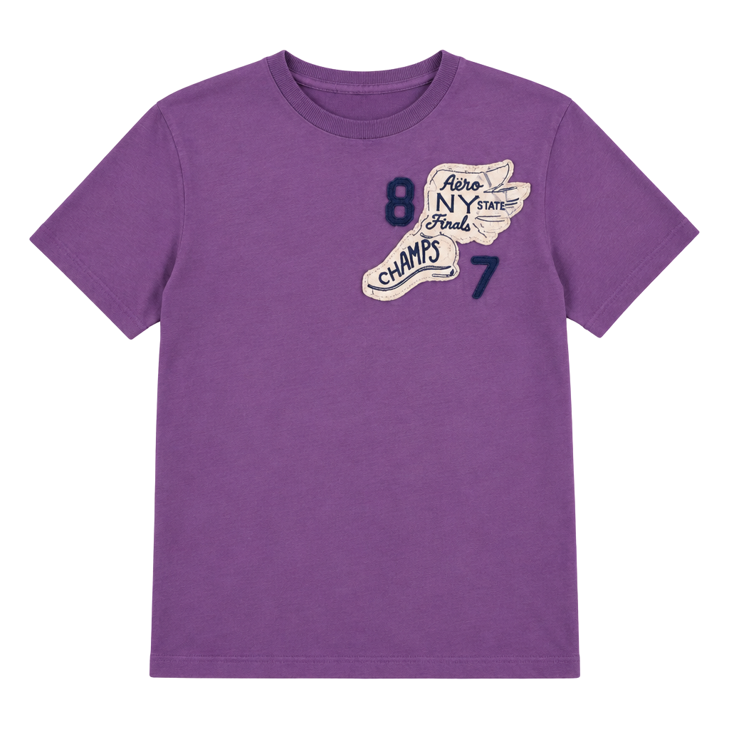 Aeropostale Graphic T-Shirt Size M Purple Champs 8 1