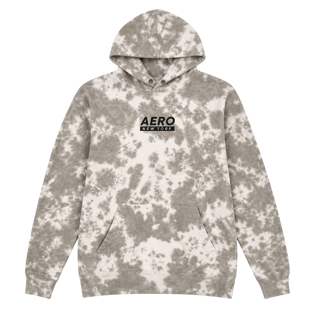 Aeropostale Hoodie Size M Grey White Tie Dye 1