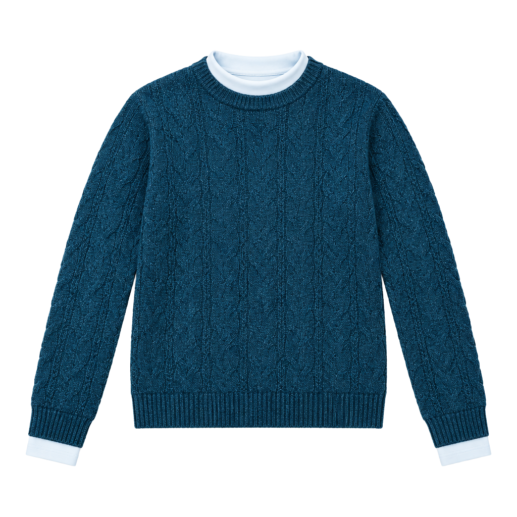 J.Crew Cable Mockneck Sweater M Peacock Blue NWT 1