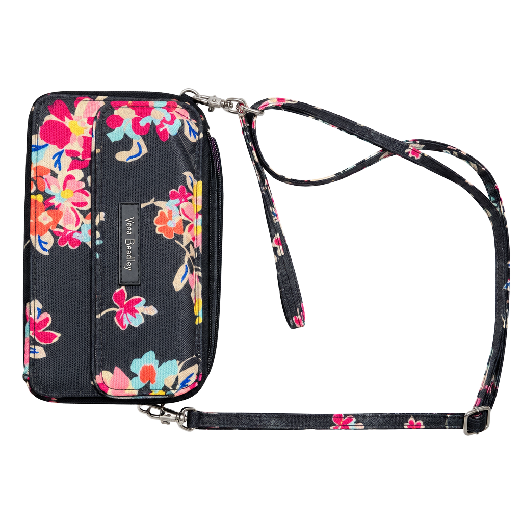 Vera Bradley RFID 3-in-1 Crossbody Wallet Pretty Posies 1