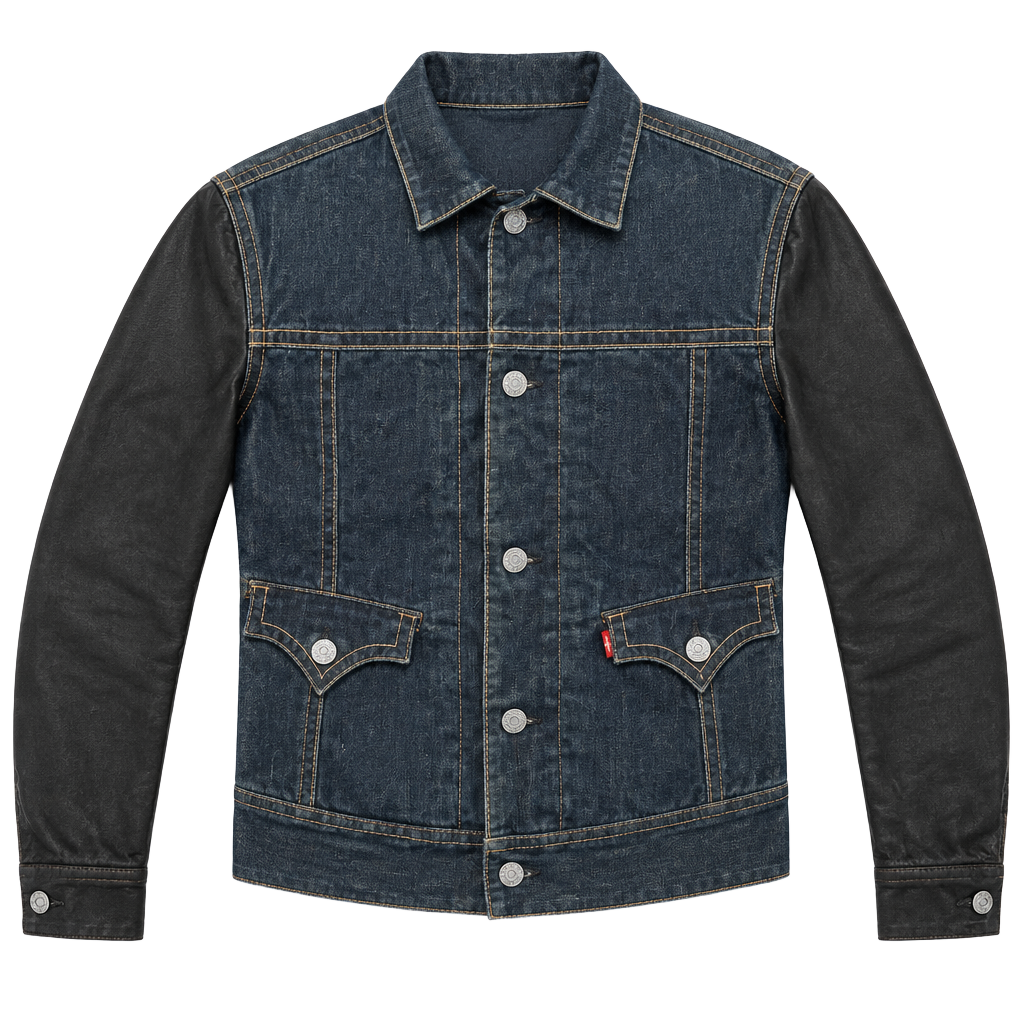 Levi's Red Collection Type 4 Trucker Jacket Denim Leather 1