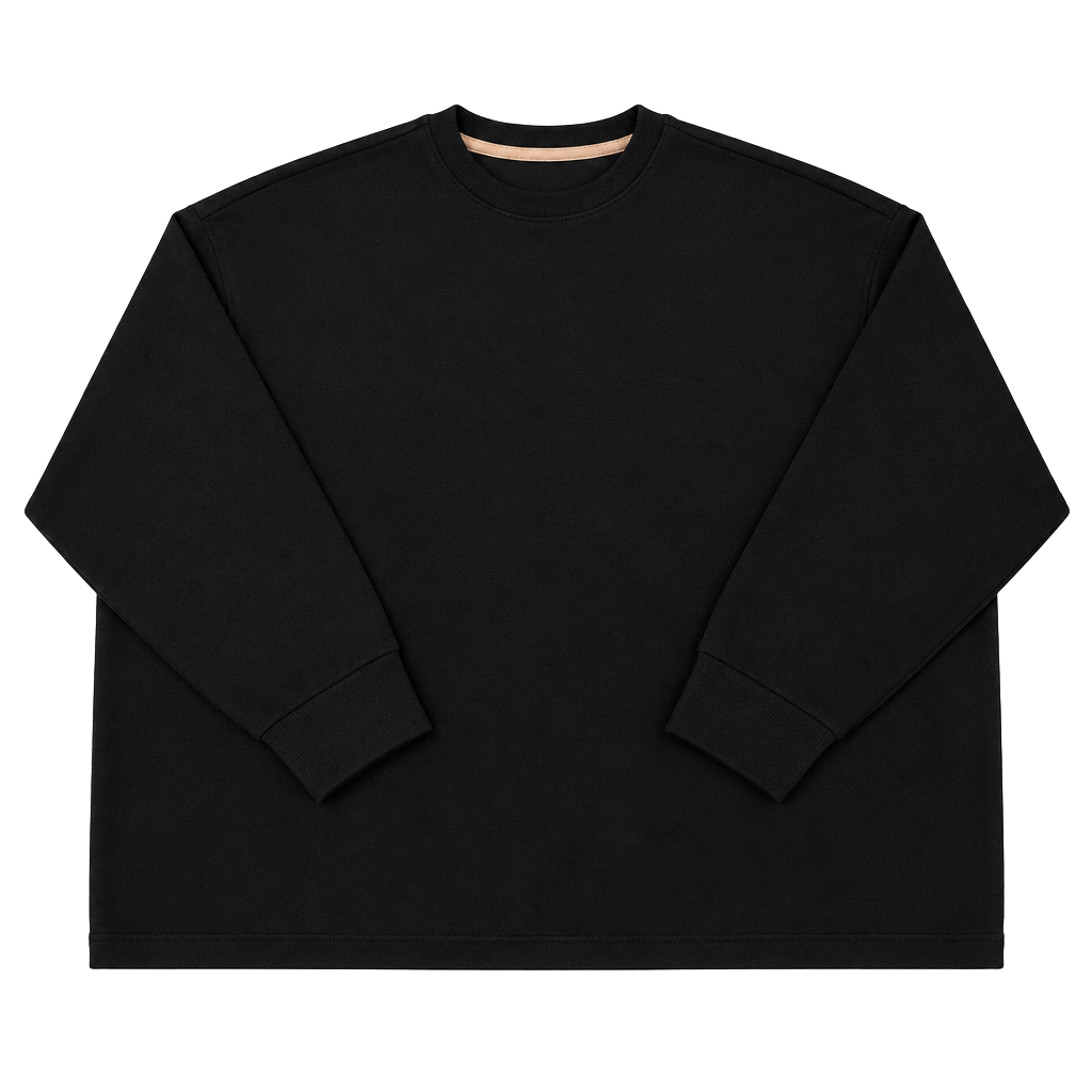 Crane Sweatshirt Size XL Black Long Sleeve Crewneck Pullover 1
