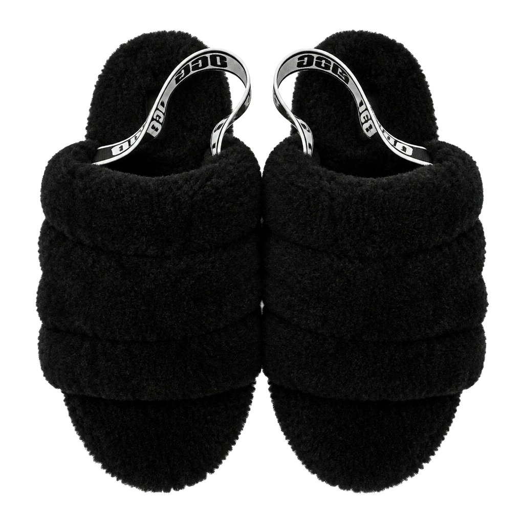 UGG Fluff Yeah Slide Size 8 Black Slippers 1
