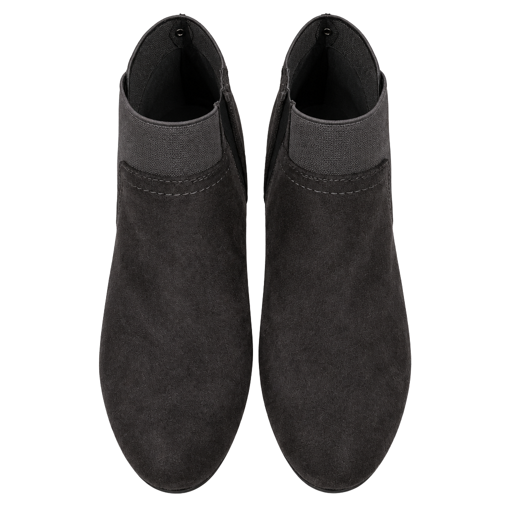 Cloudwalkers by Avenue Wedge Ankle Booties Size 7W Grey Suede 1