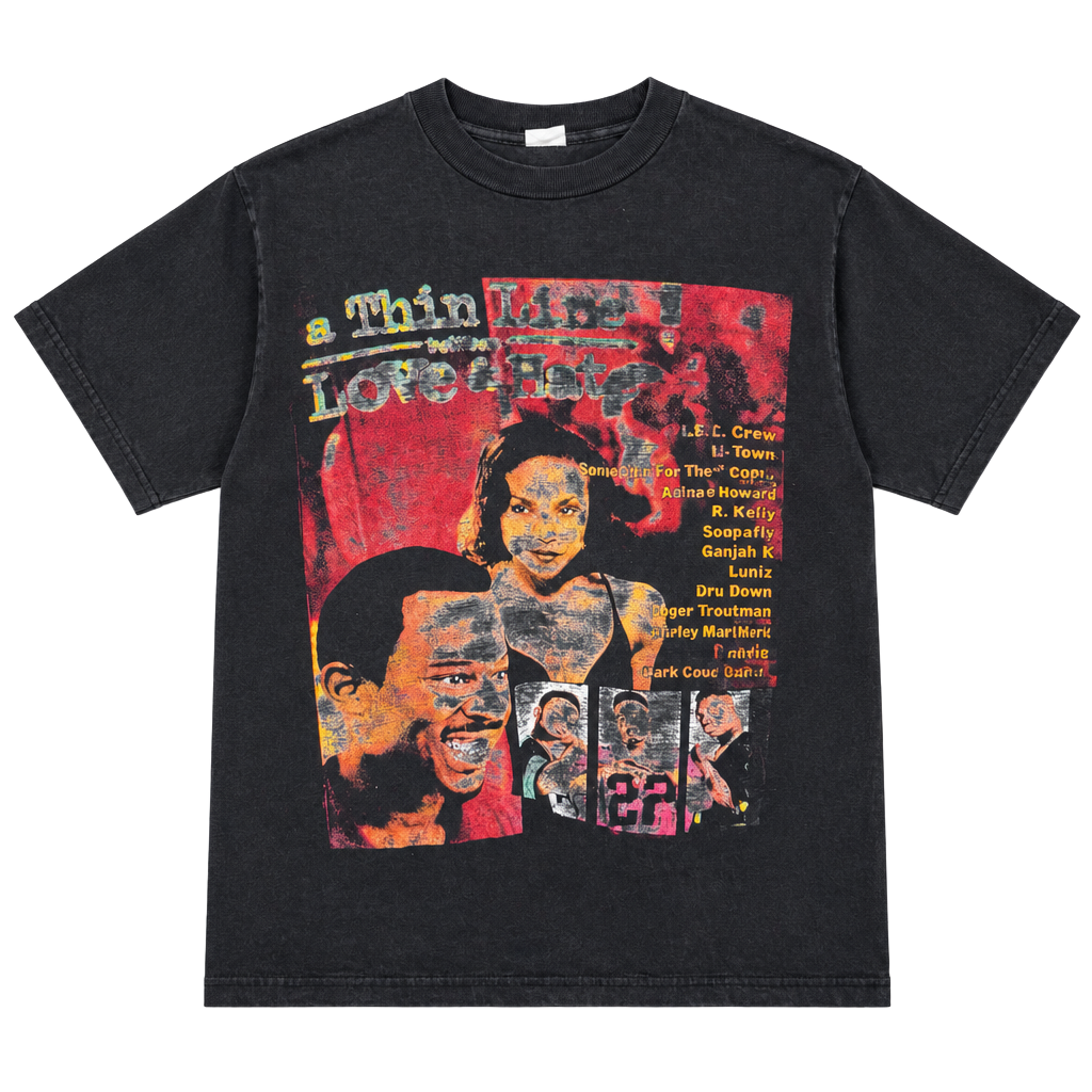 Vintage 1996 A Thin Line Between Love And Hate H-Town T-Shirt 1