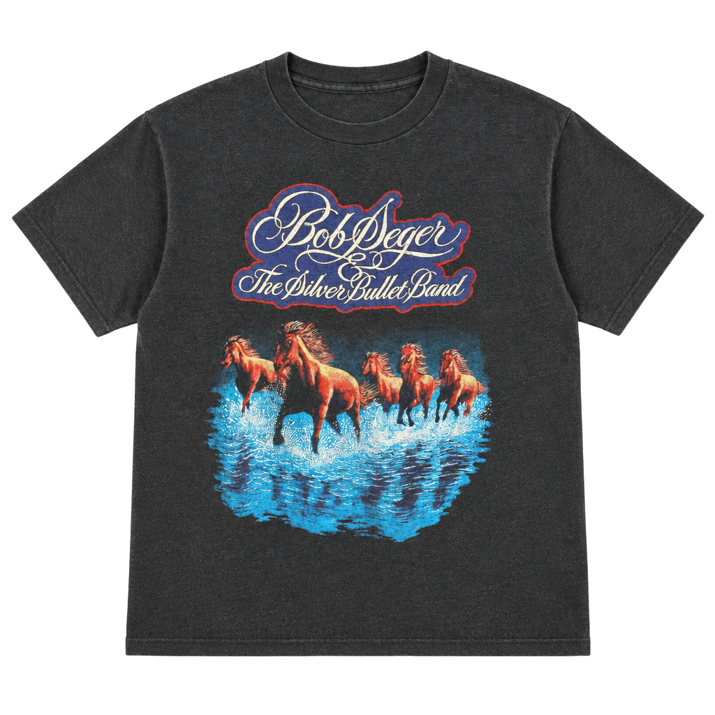 80s Hanes Bob Seger And The Silver Bullet Band Size L 42-44 Vintage Tee 1