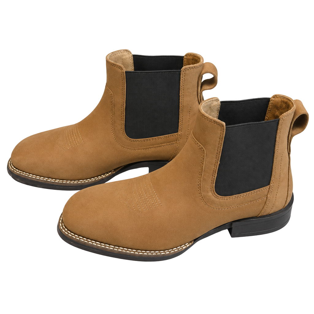 Cody James Ace Chelsea Boots Size 11.0 D Brown Leather Broad Square Toe 1
