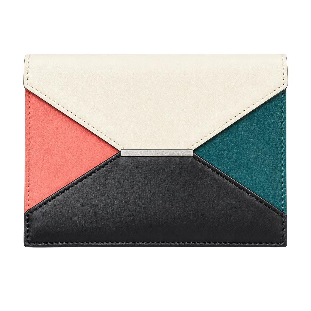 Celine Multicolor Calfskin & Haircalf Envelope Wallet 1