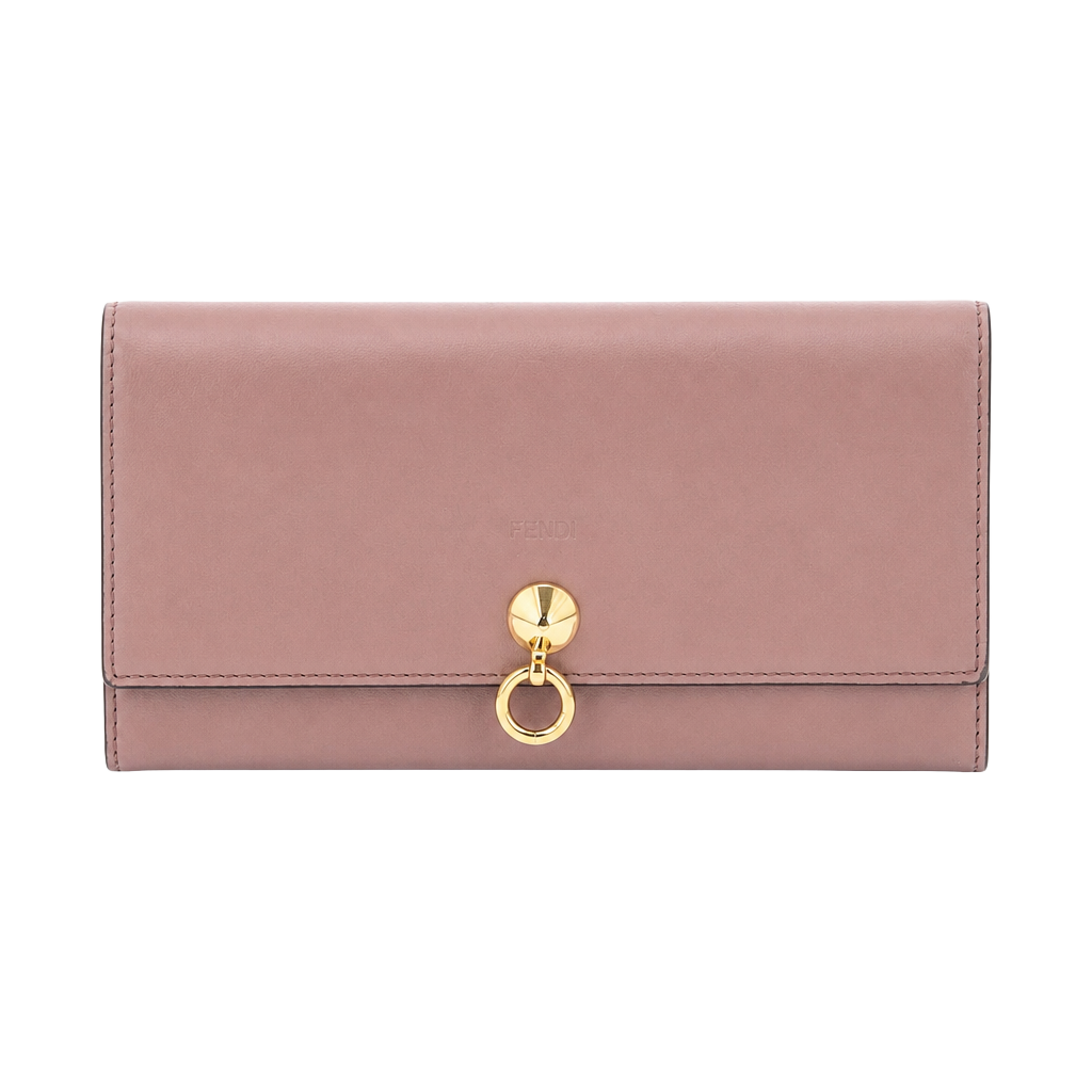 Fendi By The Way Long Wallet Pink Leather 1