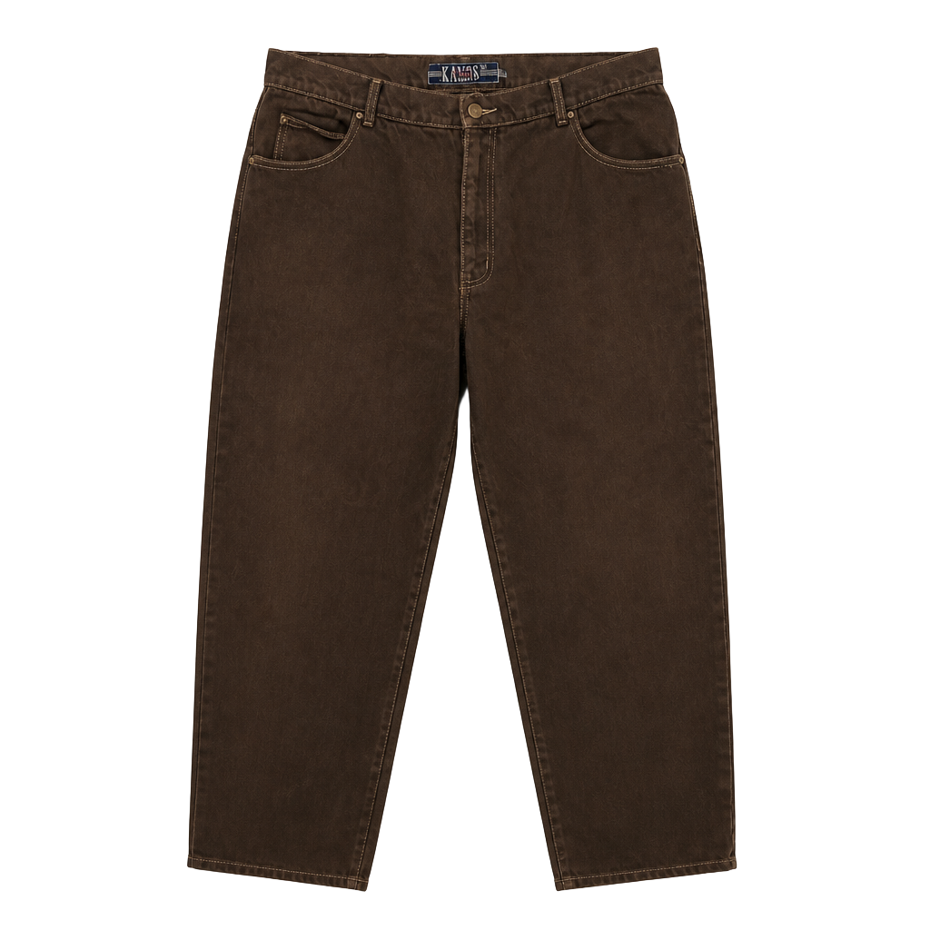 Kansas Jeans Size 36 Brown Pleated Pants 1