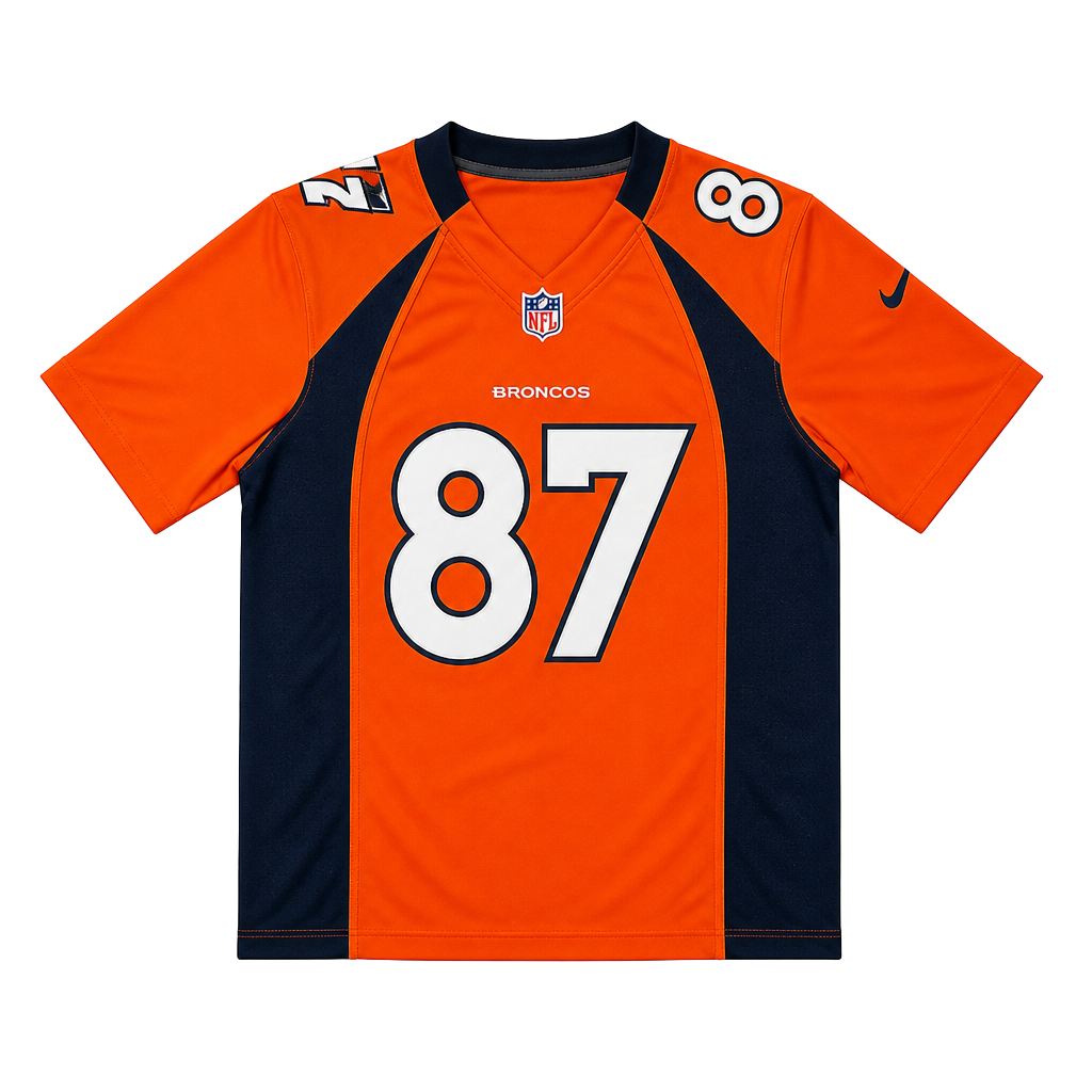 Nike Denver Broncos Eric Decker #87 Size S Orange Jersey 1