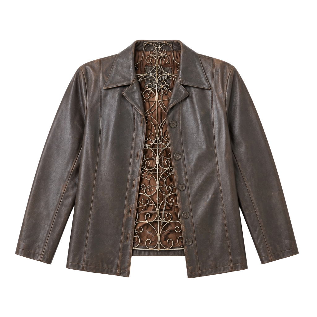 Maxim Brown Leather Jacket 1