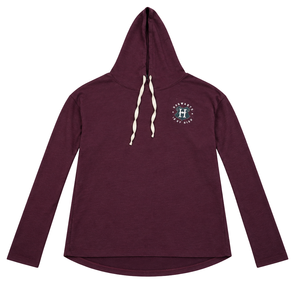 Harry Potter Hogwarts Hoodie Size L Purple Ombre 1