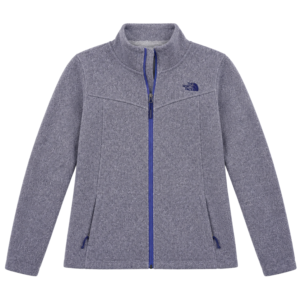 The North Face Women's Crescent Full Zip Fleece Jacket Purple Size Large 1
